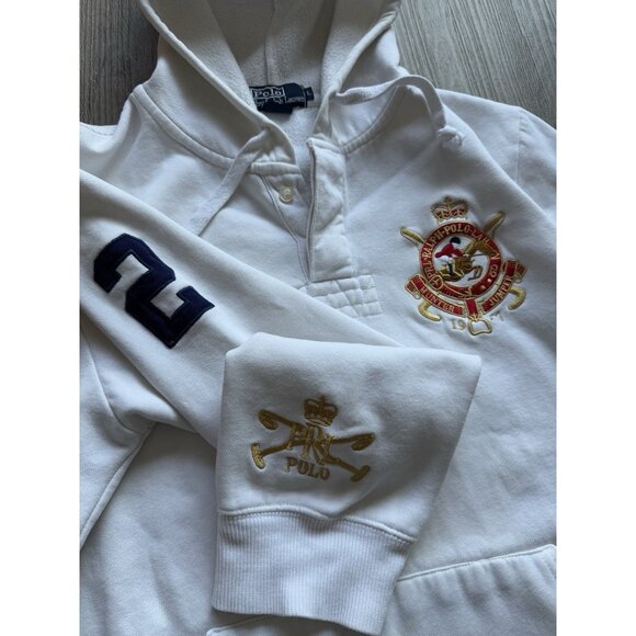 Rare Vintage Polo Ralph Lauren Hunter Jumper 2 Long Sleeve Button Hoodie Sweater - Picture 9 of 16